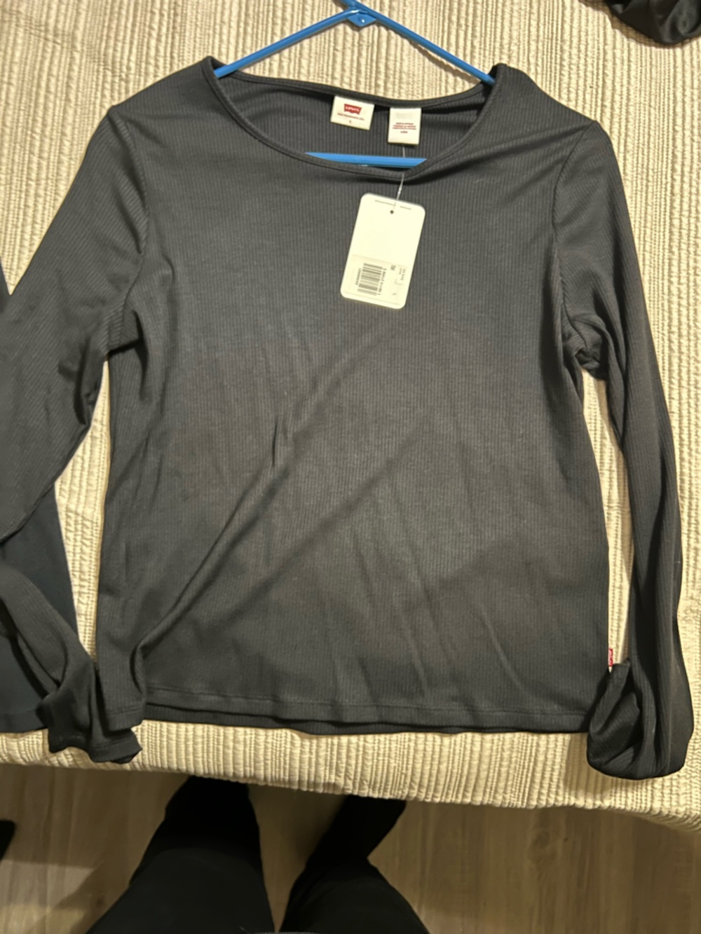 Levi's Wmn’s Long Sleeve Thermal Shirt BLK sz L
